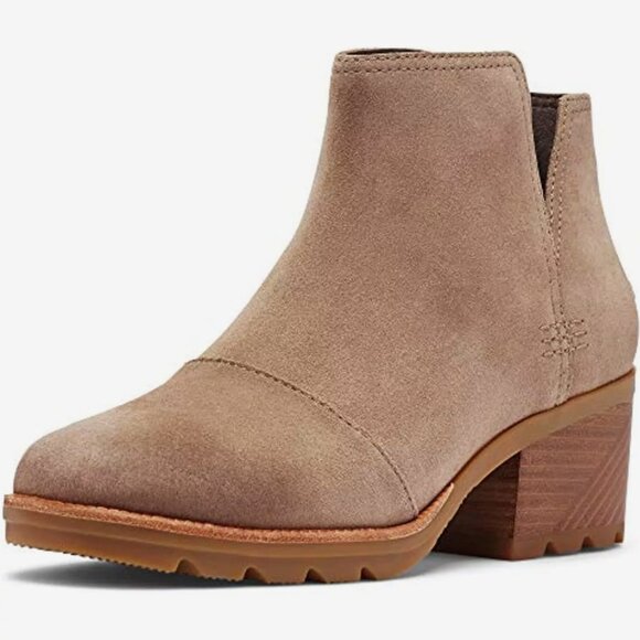 Sorel Cate Cutout Beige Suede‎ Bootie Size 8 - Picture 1 of 9